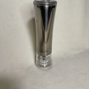 Wolfgang Puck ~ Electric Gravity Spice Mill Stainless Unused